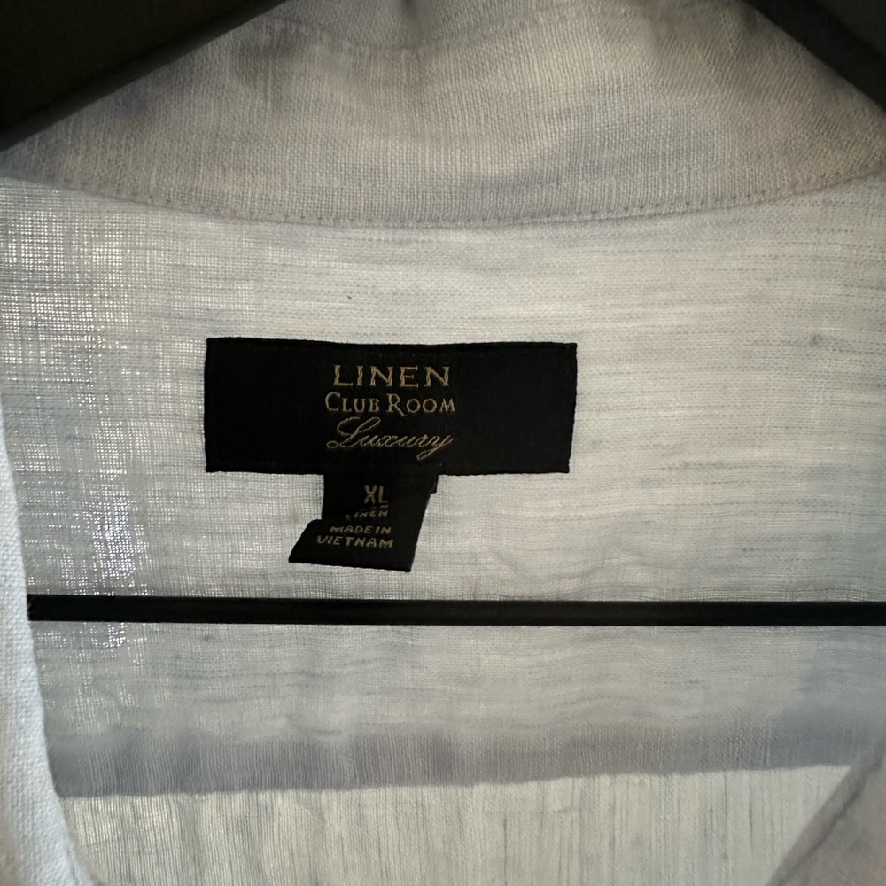 Club Room Men's Light blue Linen Shirt